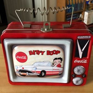 Betty Boop Coca-Cola Metal TV Lunch Box